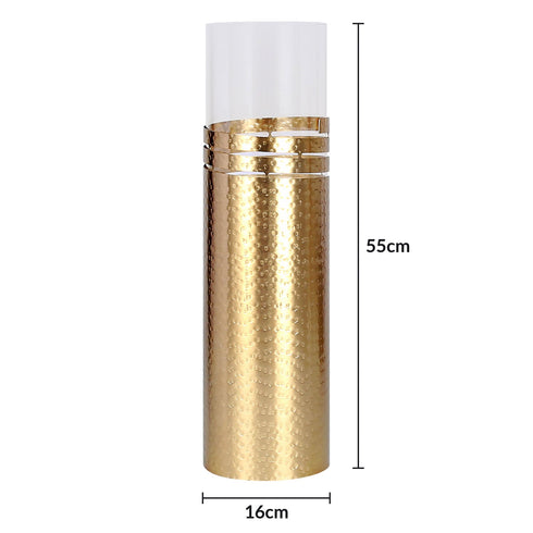 Dimple Ring Candle Holder - Gold